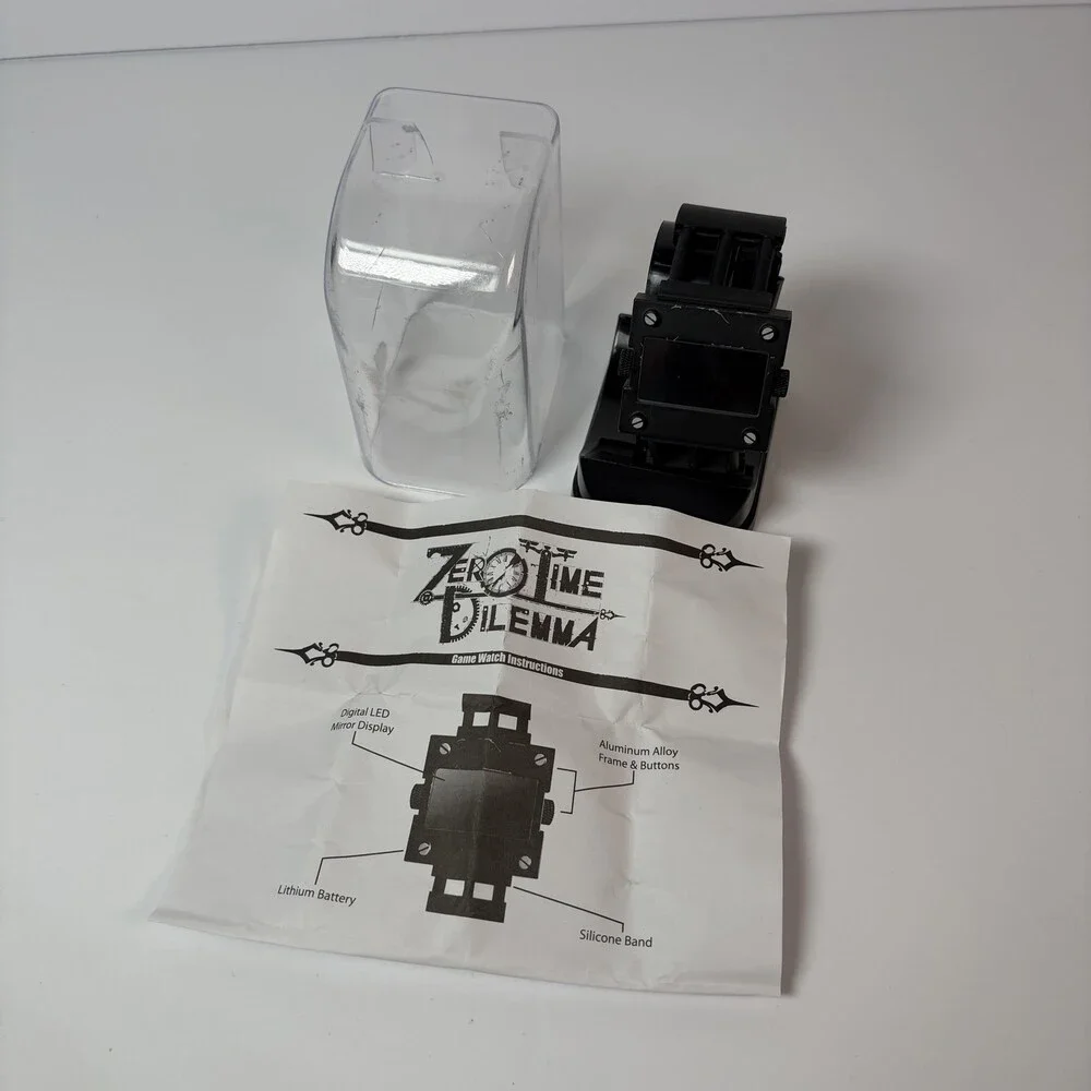 Zero Time Dilemma Limited Edition Game Watch Display Stand (As Is Needs Battery)